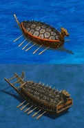 Turtle ship evolution.png (299 KB) Turtle Ship appearance at the time of first release compared to the current version