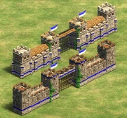 Greek Fortified Gate (top) and Gate (bottom) in the center of the walls