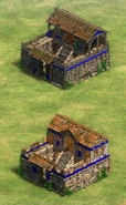 The Thracian Barracks in the Civic (top) and Classical (bottom) Ages