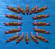 A group of Dragon Ships