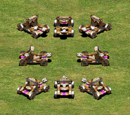 A group of Siege Onagers before the Definitive Edition