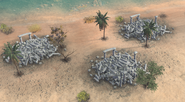 Stone Ruins, the equivalent to a Stone Mine in the scenario The Siege of Acre from the campaign The Sultans Ascend in Age of Empires IV
