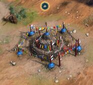 Ovoo over a Stone Outcropping in Age of Empires IV
