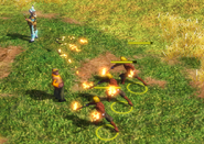 Arsonist ranged attack