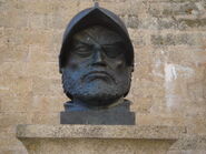 Bust of Francisco de Orellana in Trujillo, Spain.