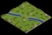 Panorama of Highland in Age of Mythology with only two players