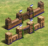 Puru Fortified Gate (top) and Gate (bottom) in the center of the walls