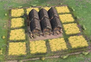 Kura Storehouse generating wood (completely surrounded by Farms)