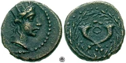 Palmyran coin.jpg (37 KB) Palmyran coin c. 2nd-3rd Century AD. Caduceus between crossed Cornucopiae