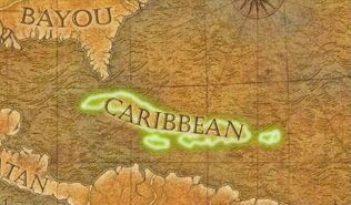 Caribbean Island Map