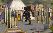 Cerberus moving to attack Osiris Pyramid.