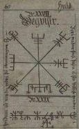 Vegvísir.jpg (29 KB) The vegvísir from the Huld manuscript