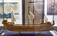 Model of a Byzantine Dromon at Athens War Museum