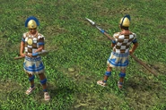 An in-game Plumed Spearman
