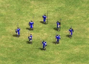 A group of Elite Skirmishers in the Definitive Edition