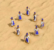 Many views of the hero unit in Retold.