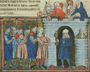 Tancred, nephew of Bohemond, lays siege to the city of Tarsus during the First Crusade (1097)