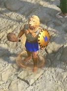 Close-up of Heracles in Retold