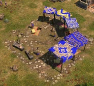 In-game Inca Community Plaza with Villagers tasked