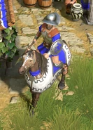 Close-up of the Heavy Prodromos in Retold, with Heroic Age upgrades