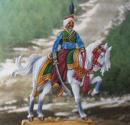 Reconstruction of a Mameluke on horseback