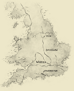 The scenario map in a cutscene