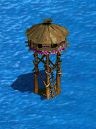 The previous design of the building in the HD Edition, completed from its The Conquerors version