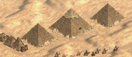 The Great Pyramid complex at Giza in the Definitive Edition