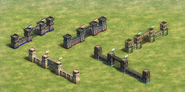 All The Conquerors stone walls in the Definitive Edition