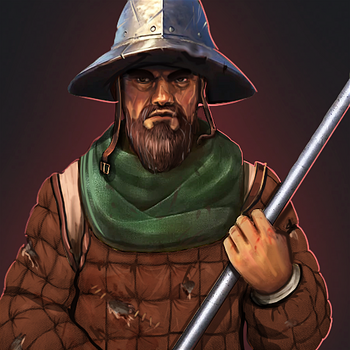 Guardian halberdier portrait