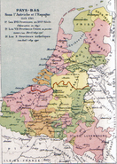 Map of the Habsburg Netherlands by Alexis-Marie Gochet