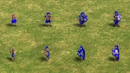 The Short Swordsman unit line in Return of Rome, with the Short Swordsman on the left end