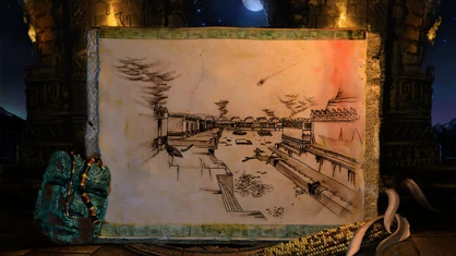 Representación de la ciudad de Tenochtitlán.