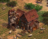 The unique building of the Poles, the Folwark, which replaces the Mill