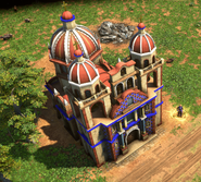 Image of the Cathedral from the official Mexicans article in the Age of Empires page. It is possible to see the Padre's former in-game model.