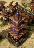 In-game Japanese Monastery in the Commerce/Fortress Age in the Definitive Edition