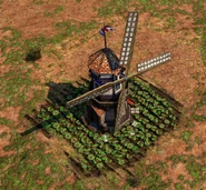 In-game Western European Mill in the Industrial/Imperial Age in the Definitive Edition