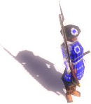 An in-game Disciplined Ashigaru Musketeer