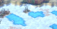 General terrain of an Alpine Lakes map.