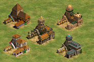 All Castle Age Archery Ranges introduced in the HD Edition expansions