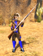 An in-game Colonial Militia model