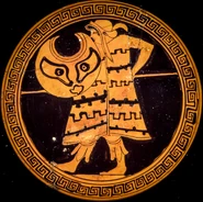 Peltast shield.jpg (2.83 MB) Detail of a red-figure kylix, showing a peltast carrying a pelte
