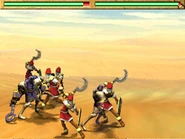 Mummies fighting Khepesh