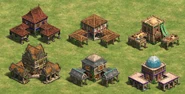 All expansion Castle Age Town Centers in the Definitive Edition