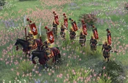 AoE4 Japanese UUs.jpg (1.06 MB) Mounted and Unmounted Samurai Bannermen