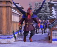 Close-up of the Tengu