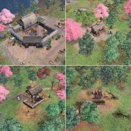 Economic Buildings with Yorishiro placed inside