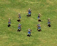 A group of Samurai in the original game
