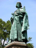 Fountain statue of Henry the Lion at Braunschweig, Lower Saxony.