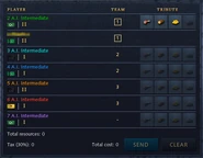 Diplomacy screen in Age of Empires IV, with three teams and one player belonging to no team.